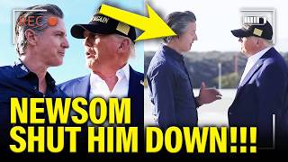 Trump STUNT Gets SHUT DOWN by Newsom ON TARMAC