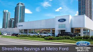 Metro Ford is Calgary, Alberta's Ford Dealership, and home of stressfree savings.