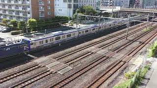 【フリー動画】EF64-1032牽引・E235系F 29編成の新津配給列車の走行シーン