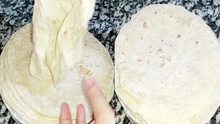 Pain tortilla maison Pain tacos خبز التورتيلا/الطاكوس مايتكسر ما يتفتت لكل انواع السندويتش