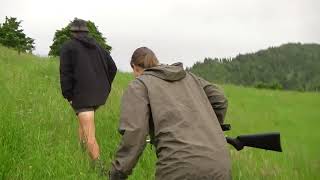 She pulls off an EPIC shot...Fallow deer hunting