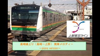 【ピアノアレンジ】高崎線上り（高崎～上野） 発車メロディー