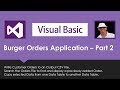 VB Bobs Burgers Pt2 - Create and Search CSV Files in VB.Net