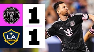 LIONEL MESSI PURE GENIUS ON DISPLAY IN USA | LA Galaxy vs Inter Miami 1-1 | Highlights \u0026 Goals 2024