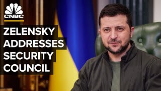 Ukraine President Zelensky addresses United Nations Security Council — 4/5/22