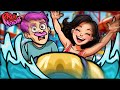 THIS WATERSLIDE BRINGS DEATH - Planet Coaster 2 VS Pro and Noob! (Gameplay & Funny Moments)