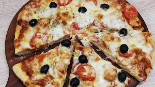 Réalisez cette pizza économique sans levure boulangère