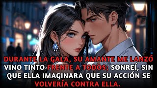 Durante la gala, su amante me lanzó vino tinto; nunca imaginó que su gesto tonto fallaría.