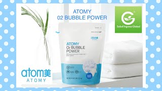 Atomy 02 Bubble Power. Un detergente que blanquea y desinfecta tus prendas sin dañarlas.