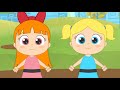 five little babies with the powerpuff girls 🎶 songs for kids in english