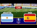 ARGENTINA vs SPAIN - CONMEBOL–UEFA Cup of Champions | Finalissima 2024 | Live Football Match