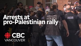 14 arrested in pro-Palestinian protest in East Vancouver
