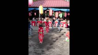 2014栃久保根元神社獅子舞(女獅子隠し3)