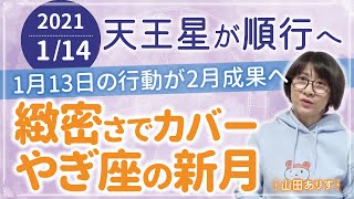 やぎ座（山羊座）の新月2021年1月13日・天王星が順行へ2021年1月14日■緻密な計画でカバーする1月、2月の成果アップを目指そう■ハッピー占い山田ありす