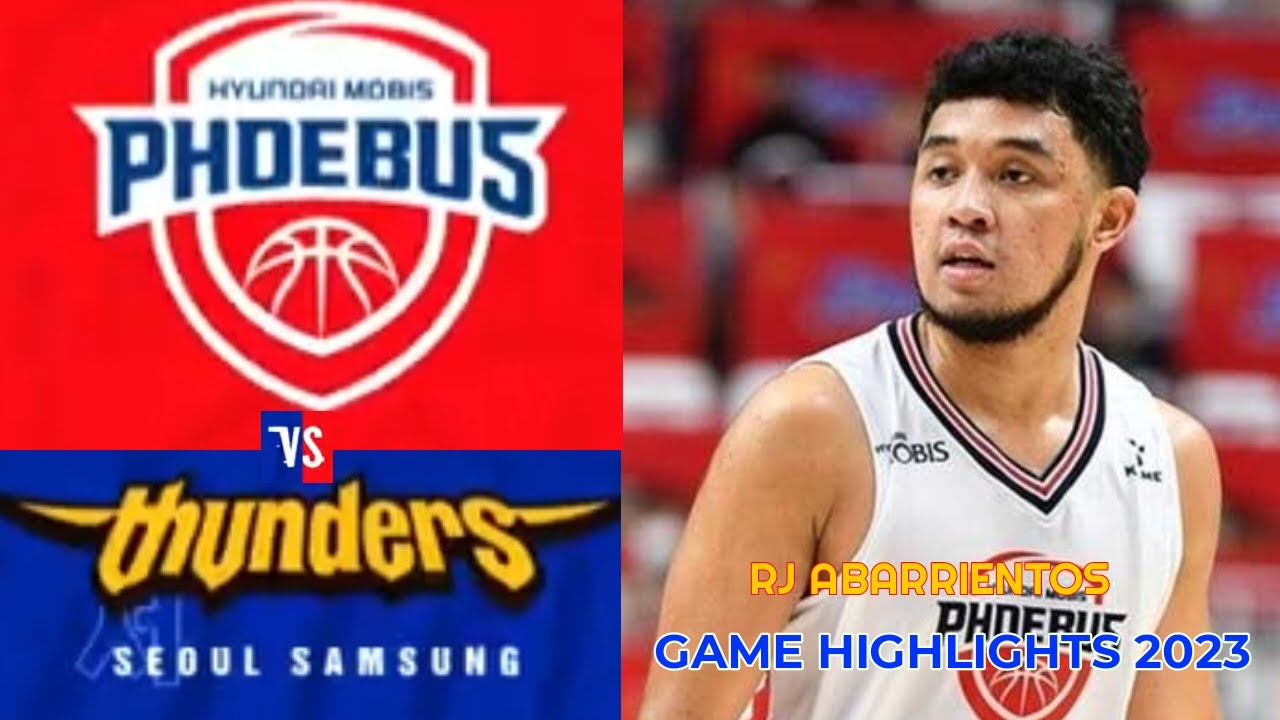 Rj Abarrientos PHOEBUS Vs THUNDERS / GAME HIGHLIGHTS 2023 Sports Tv ...