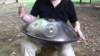 MUTA Sound Sculptures Din handpan practice2(hirotoPan) 20180721 at Yoyogi Park