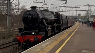 Sunday Action At Lichfield Trent Valley Featuring Black Five 45212 | WCML/XCL 16/02/2025