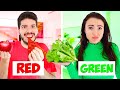 Eating Only ONE Color Food for 24 Hours! (Challenge)