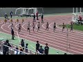 2024.04.13 岡山県第1回記録会 男子100ｍ 19組