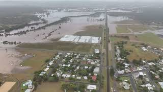 Forest Hill flood 10th March 2025 317pm Ex-Tropical Cyclone Alfred Mini 4 Pro (Lockyer Valley QLD)