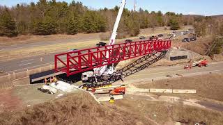 Charter Oak Greenway Pedestrian Bridge Installation