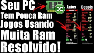 SEU PC TEM POUCA RAM , JOGOS USANDO MUITA RAM RESOLVIDO! Em 2025