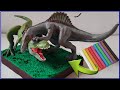 SPINOSAURUS vs T-REX with Clay/Plastilina. Jurassic Park 3