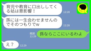 【LINE】姑の私を一方的に嫌う長男嫁「孫には一生会わせませんのでそのつもりでw」私「孫ならここにいるわよw」→田舎姑が余裕な態度の理由がwww
