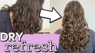 FIX FLAT WAVY HAIR FAST! 100% DRY REFRESH ROUTINE