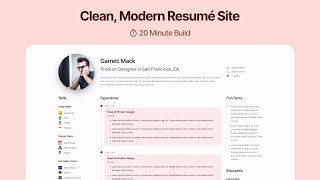 Building a Clean, Modern Resume Website with LiftKit