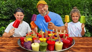 All-Natural Fruit Popsicles 🍓🍍 – Endless Summer Flavors!