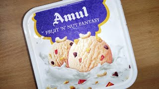 Amul Ice Cream Fruit and Nut Fantasy 1L Box || Amul Ice-Cream Family Box || Review Master