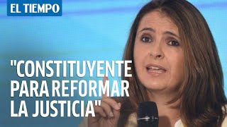 Paloma Valencia propone una Constituyente para reformar la justicia