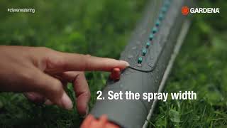 AquaZoom Oscillating Sprinkler - 3 easy steps to set up