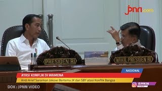 Bertemu di Istana, Jokowi   Prabowo Semringah