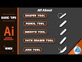 Illustrator Basic | Shaper tool | Pencil tool | Smooth tool | Path eraser tool | Join tool in Hindi