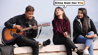 Badly Singing Prank In Public With Twist | Randomly Singing Hindi Songs With Cute Girls | Jhopdi K