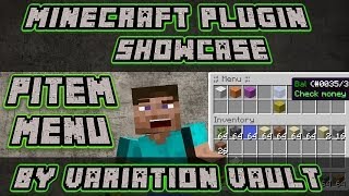 Minecraft Bukkit Plugin - pItem Menu - Make menus that run commands