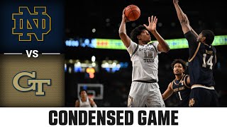 Notre Dame vs. Georgia Tech Condensed Game | 2024-25 ACC Men's Basketball