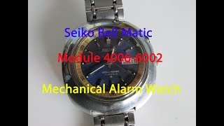 Vintage Seiko Bell Matic 4006-6002 Mechanical Alarm Watch