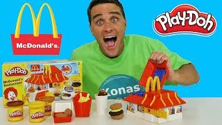 Play Doh McDonalds Restaurant Playset ! || Toy Review || Konas2002