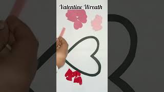 Valentine Wreath #love #lover #gift #giftideas #valentinesday #pretty #cute #easy #heart #ytshorts