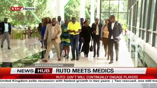 President William Ruto meets KMPDU officials as State House