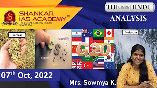 The Hindu Daily News Analysis || 07th October 2022 || UPSC Current Affairs || Mains & Prelims '23