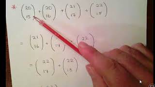 Binomial Coefficients Exercise 3