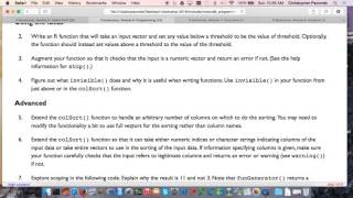 UC Berkeley R bootcamp, Module 7: Useful tools