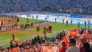 God Save The King | National Anthem | 2023 FA Cup Final | Manchester United City | Wembley England