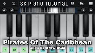 PIRATES OF THE CARIBBEAN - MAIN THEME (from Jack Sparrow BGM) - Piano Tutorial | He's A Pirate