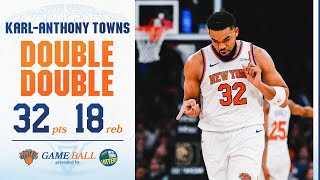 Karl-Anthony Towns gets ANOTHER DOUBLE DOUBLE vs the Chicago Bulls | February 20, 2025