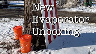 New Gas Fired Maple Syrup Evaporator Unboxing